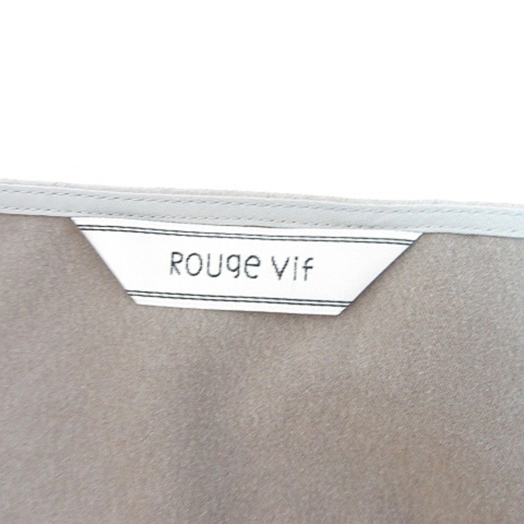 Rouge vif(ルージュヴィフ)のルージュヴィフ Rouge vif スウェード風 カットソー ブラウス 半袖 レディースのトップス(カットソー(半袖/袖なし))の商品写真