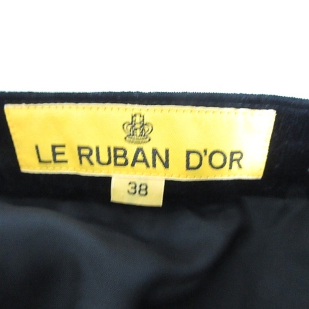 other(アザー)のレルバンドール LE RUBAN D'OR ベロア スカート 膝下丈 綿 38 レディースのスカート(ひざ丈スカート)の商品写真