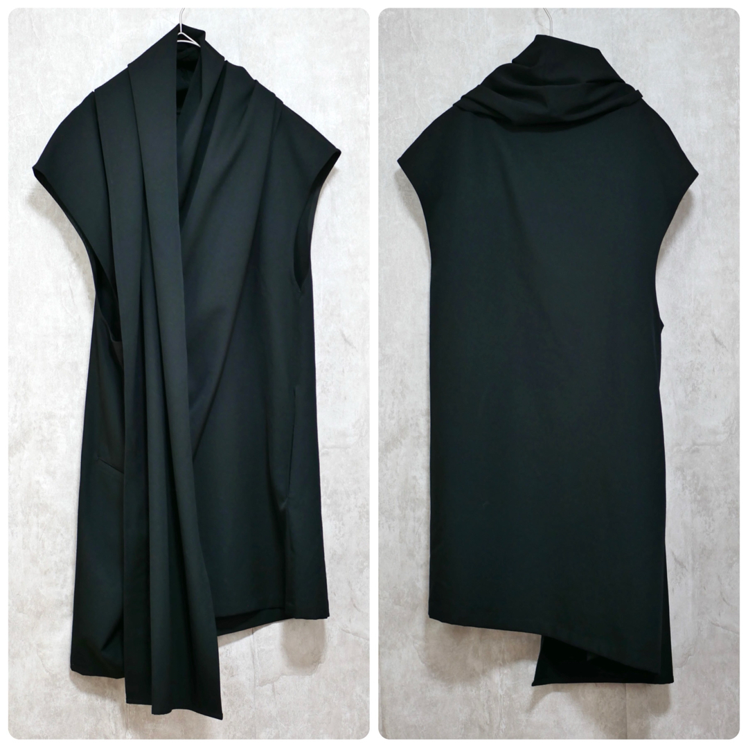 LIMI feu(リミフゥ)の美品 LIMI feu W/Gabardine Stole Dress レディースのワンピース(ひざ丈ワンピース)の商品写真