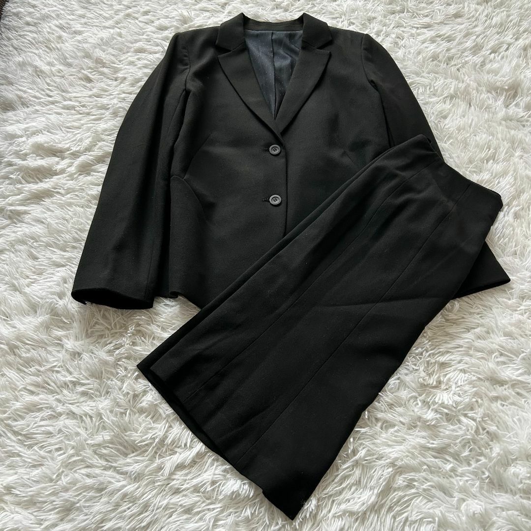 【美品】SEPT PREMIERES スーツ スカートセット XL ✓4246 レディースのフォーマル/ドレス(スーツ)の商品写真