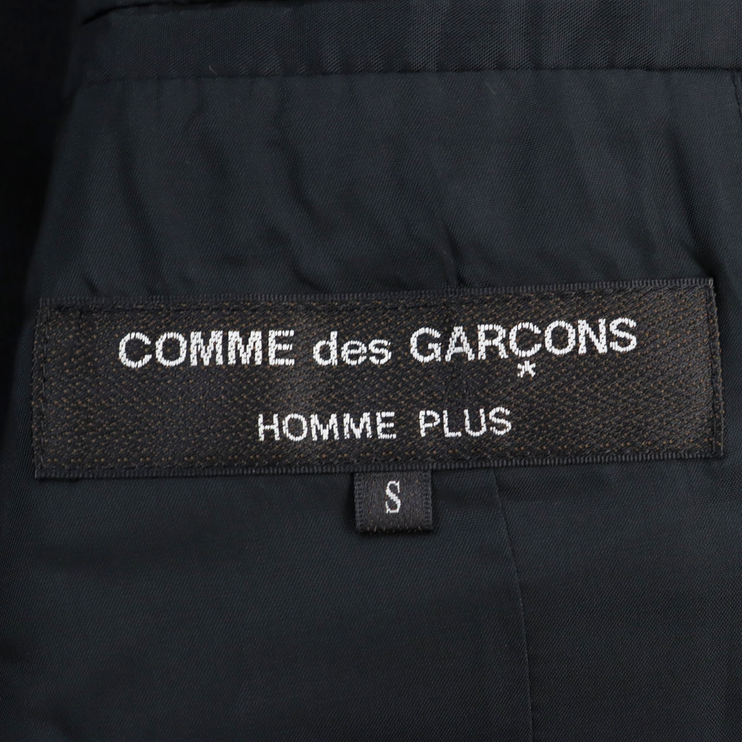 COMME des GARCONS HOMME PLUS(コムデギャルソンオムプリュス)の美品○COMME des GARCONS HOMME PLUS コムデギャルソンオムプリュス 2020年製 PF-J026 ウール縮絨アシンメトリージャケット ウール100% 異素材切替 シングル ジャケット ブラック S 日本製 正規品 メンズ メンズのジャケット/アウター(その他)の商品写真