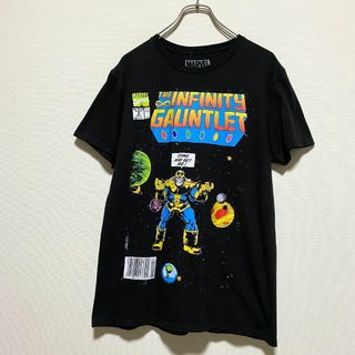 マーベル(MARVEL)のアメリカ古着　マーベル サノス インフィニティ ガントレット　半袖　Tシャツ(Tシャツ/カットソー(半袖/袖なし))