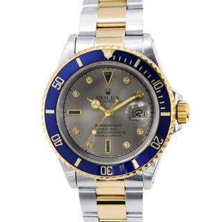 ロレックス(ROLEX)のロレックス サブマリーナ デイト 16613SG ROLEX 腕時計 グレー文字盤(腕時計(アナログ))