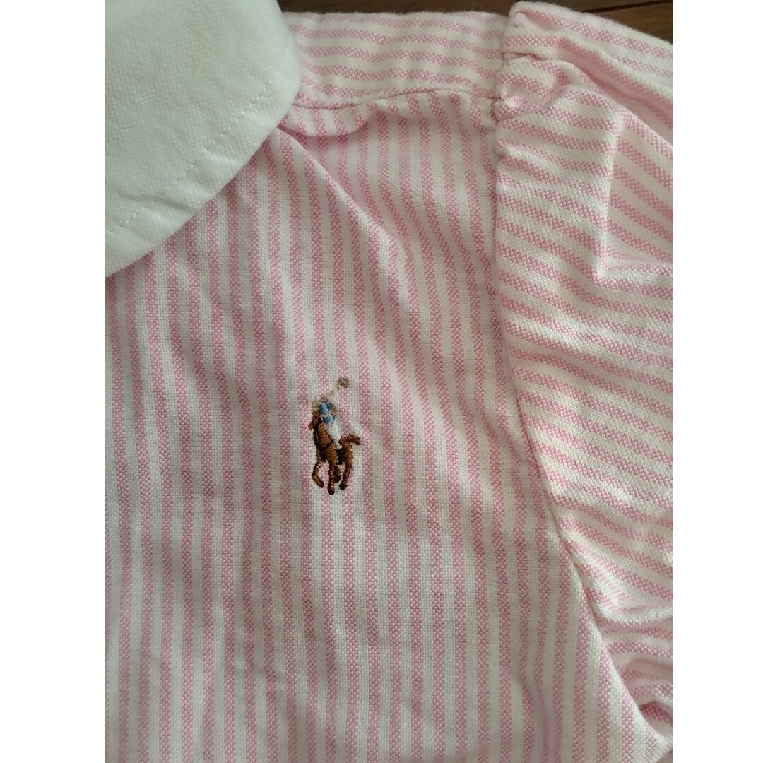 ラルフローレル シャツ ピンクストライプ 24M キッズ/ベビー/マタニティのキッズ服女の子用(90cm~)(ブラウス)の商品写真