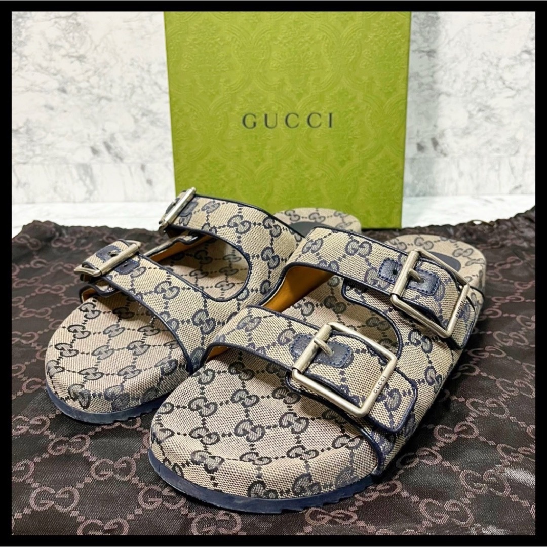 Gucci(グッチ)の✨ほぼ未使用✨GUCCI GGキャンバス ストラップサンダル ベルト 27.0 メンズの靴/シューズ(サンダル)の商品写真