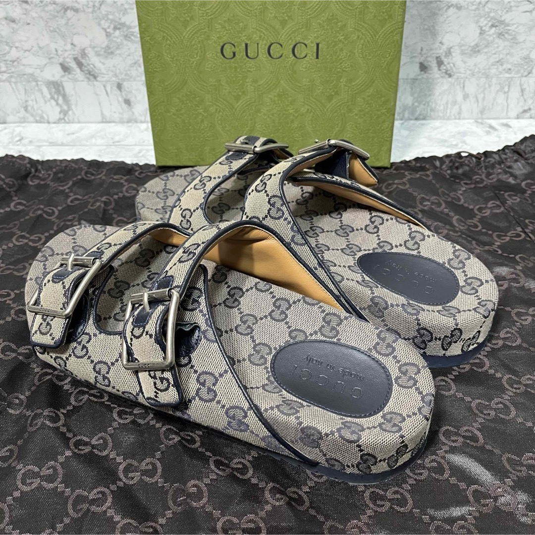 Gucci(グッチ)の✨ほぼ未使用✨GUCCI GGキャンバス ストラップサンダル ベルト 27.0 メンズの靴/シューズ(サンダル)の商品写真