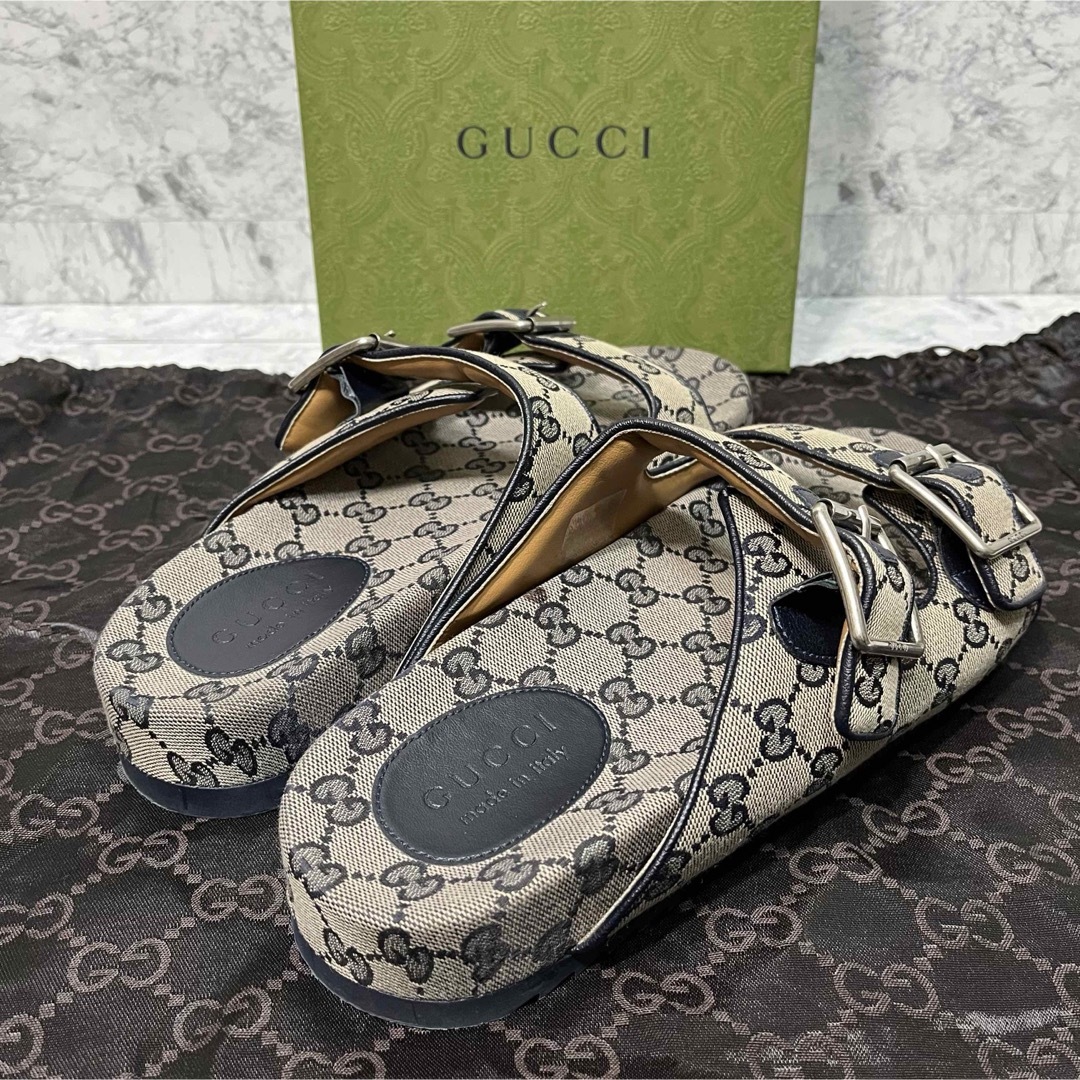 Gucci(グッチ)の✨ほぼ未使用✨GUCCI GGキャンバス ストラップサンダル ベルト 27.0 メンズの靴/シューズ(サンダル)の商品写真