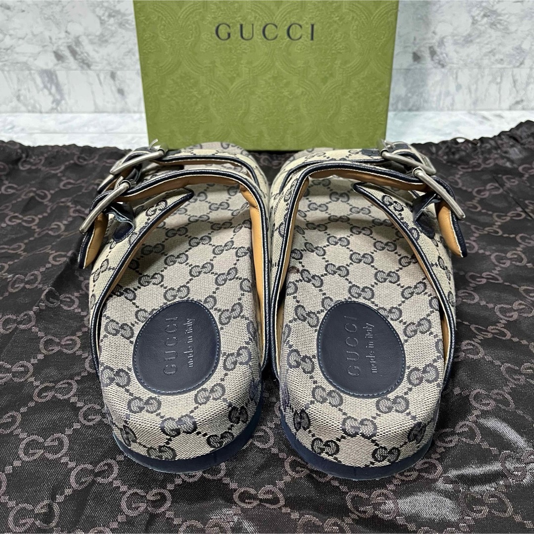 Gucci(グッチ)の✨ほぼ未使用✨GUCCI GGキャンバス ストラップサンダル ベルト 27.0 メンズの靴/シューズ(サンダル)の商品写真