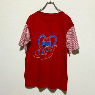 VINTAGE - アメリカ古着　90s シングルステッチ　半袖　Tシャツ　リス　I199