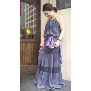 L'Appartement DEUXIEME CLASSE - アパルトモン MICHEL JONAS Hippie DRESS グレー