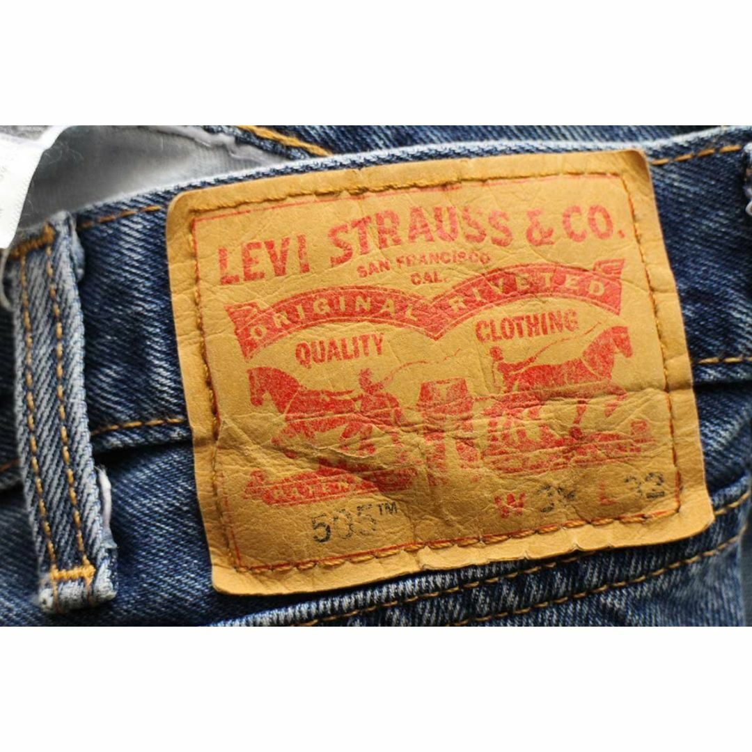 Levi's(リーバイス)のLevi'sリーバイス 505 デニムパンツ w38 L32★SDP2639 ジーンズ ストレート ダメージ オーバーサイズ ビッグサイズ メンズのパンツ(デニム/ジーンズ)の商品写真