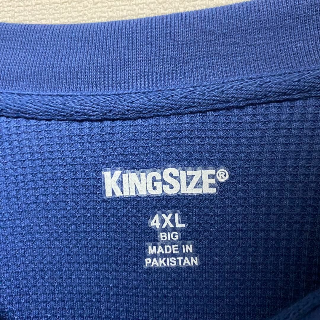 VINTAGE(ヴィンテージ)のアメリカ古着　サーマルカットソー　ヘンリーネック　KING SIZE　I204 メンズのトップス(Tシャツ/カットソー(七分/長袖))の商品写真