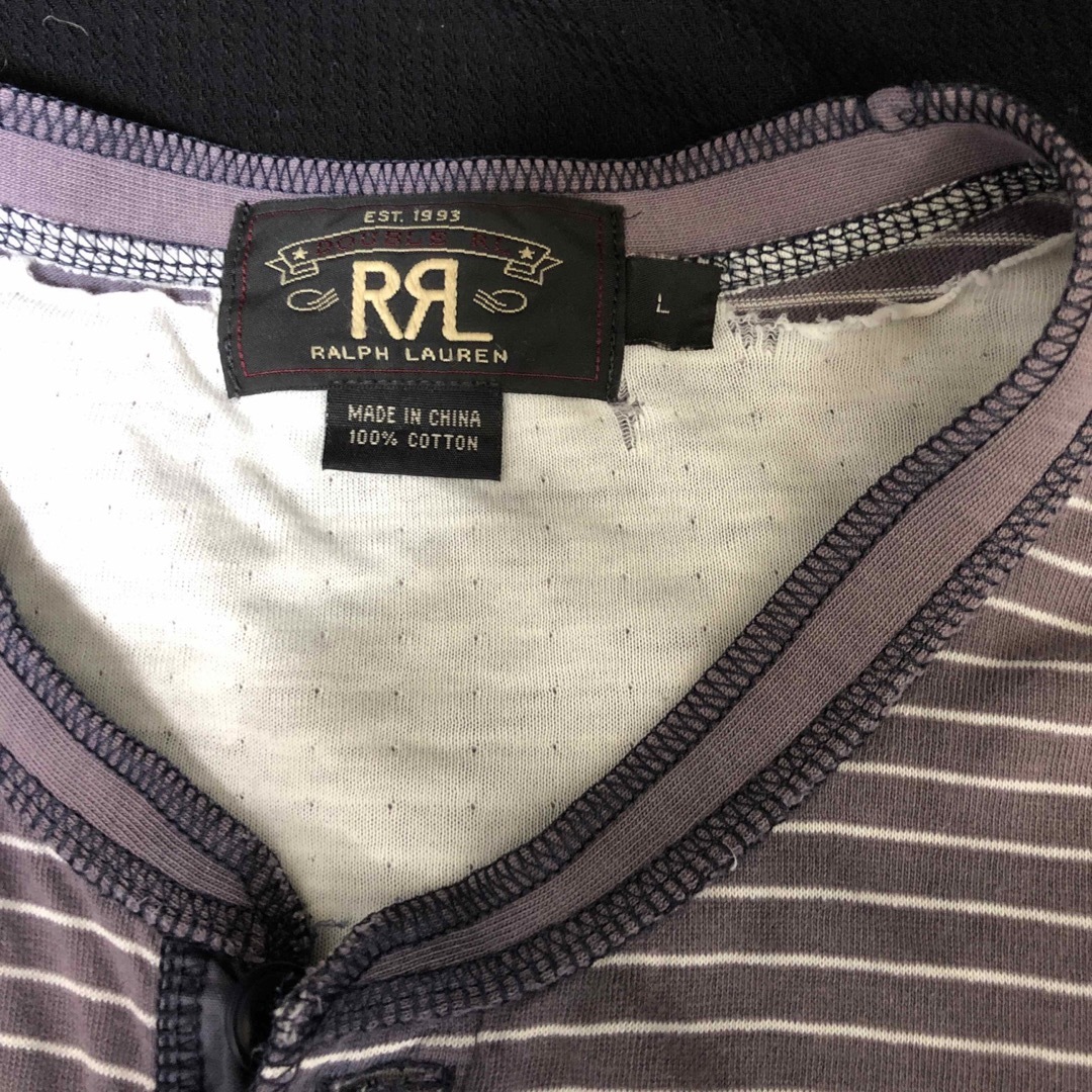 RRL(ダブルアールエル)のRRL ダブルアールエル　ラルフローレン ボーダー ロンT カットソー L メンズのトップス(Tシャツ/カットソー(七分/長袖))の商品写真