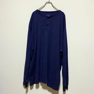 ヴィンテージ(VINTAGE)のアメリカ古着　サーマルカットソー　ヘンリーネック　長袖Tシャツ　ロンＴ　I206(Tシャツ/カットソー(七分/長袖))