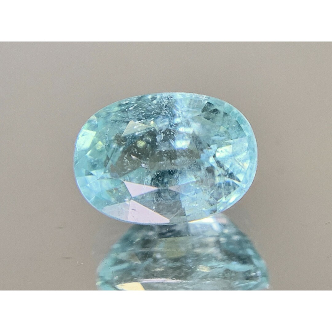 GRS宝石鑑別書付き　 天然 パライバトルマリン　 Mozambique　1.16ct　 縦7.31㎜×横5.22㎜×高さ4.31㎜　 ルース（ 裸石 ）　 886Y ハンドメイドの素材/材料(各種パーツ)の商品写真