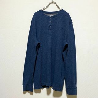 ヴィンテージ(VINTAGE)のアメリカ古着　サーマルカットソー　ヘンリーネック　長袖Tシャツ　ロンT　I207(Tシャツ/カットソー(七分/長袖))