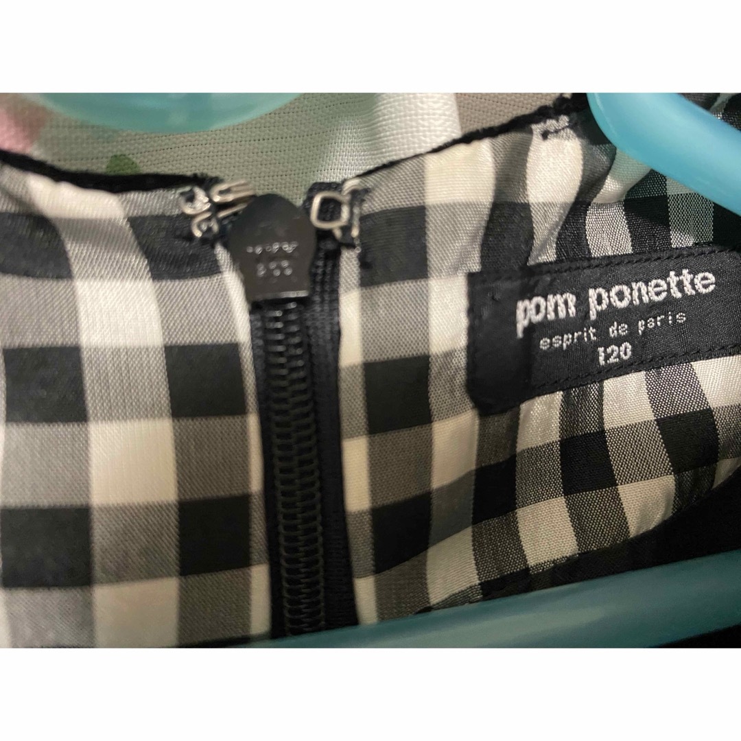 pom ponette(ポンポネット)のポンポネット ワンピース 黒120 キッズ/ベビー/マタニティのキッズ服女の子用(90cm~)(ワンピース)の商品写真