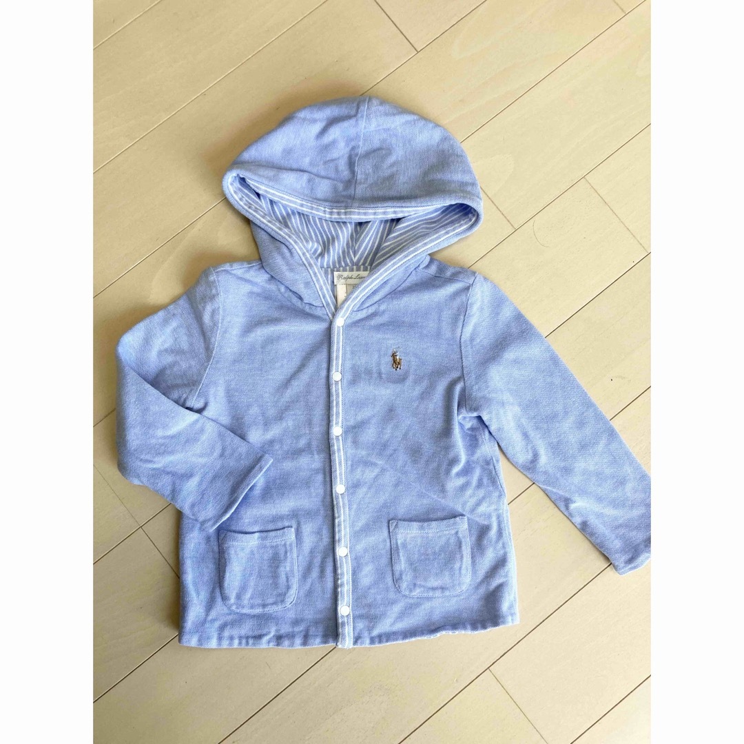 Ralph Lauren(ラルフローレン)のラルフローレン　カーディガン　美品　ベビー　キッズ　90 男の子　ストライプ　 キッズ/ベビー/マタニティのキッズ服男の子用(90cm~)(カーディガン)の商品写真