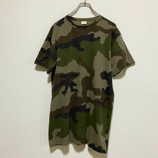 ヴィンテージ(VINTAGE)のアメリカ古着　カモ柄　迷彩　半袖　Tシャツ　総柄　00s ヴィンテージ　I212(Tシャツ/カットソー(半袖/袖なし))