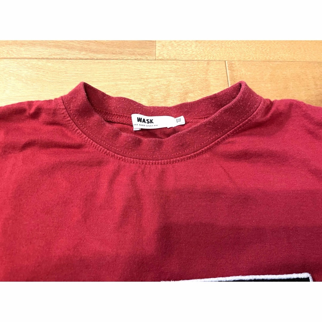 WASK(ワスク)の【Kid's】 WASK ワスク レッド 半袖 Tシャツ 100サイズ キッズ/ベビー/マタニティのキッズ服男の子用(90cm~)(Tシャツ/カットソー)の商品写真