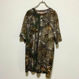 ミリタリー(MILITARY)のアメリカ古着　00s リアルツリー　半袖　Tシャツ　総柄　ミリタリー　I213(Tシャツ/カットソー(半袖/袖なし))