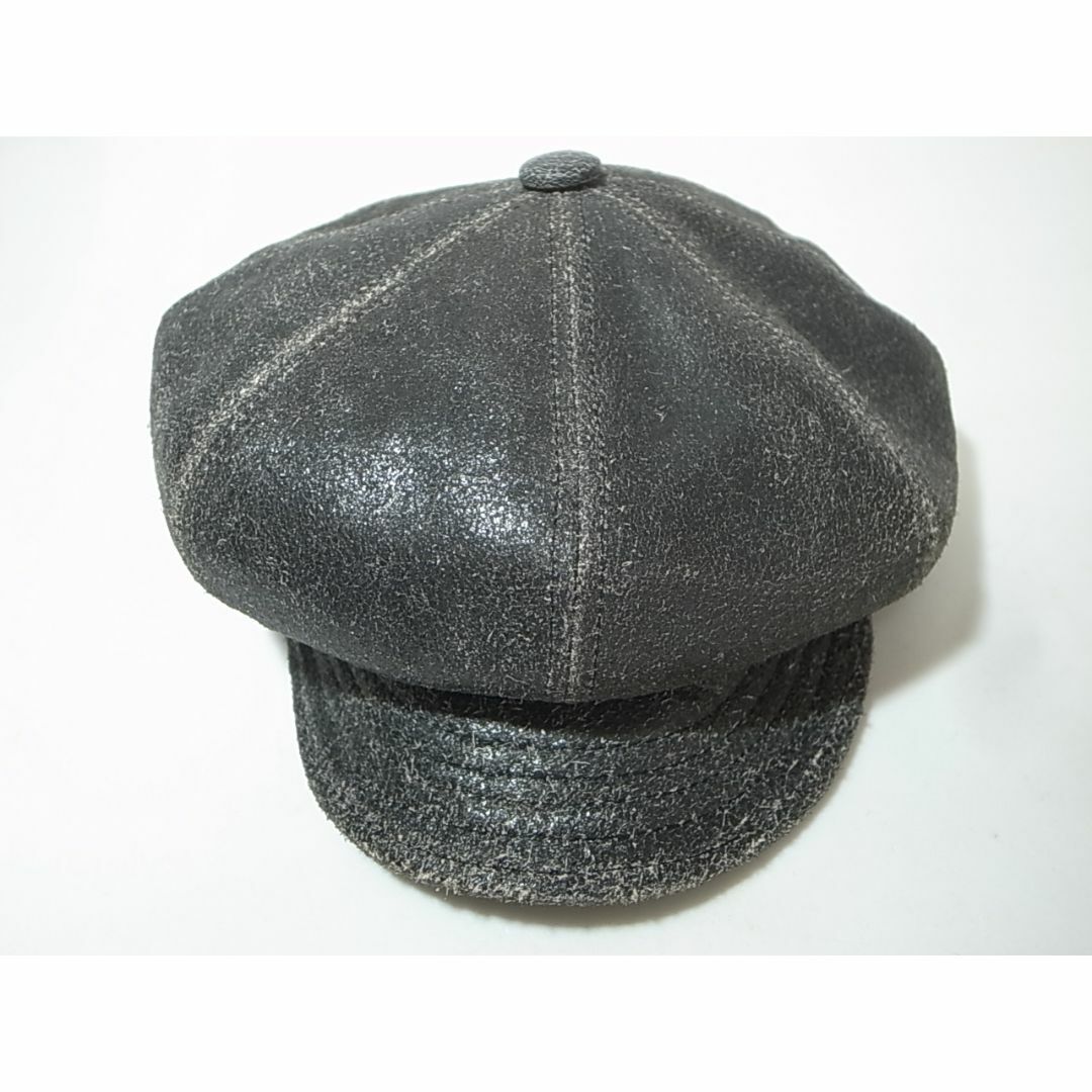 NEW YORK HAT(ニューヨークハット)の米国製ニューヨークハットAntique Spitfire黒XL新品ビンテージ加工 メンズの帽子(キャスケット)の商品写真