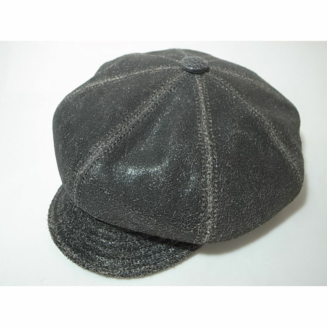 NEW YORK HAT(ニューヨークハット)のUSA製ニューヨークハットAntique Spitfire黒L新品ビンテージ加工 メンズの帽子(キャスケット)の商品写真