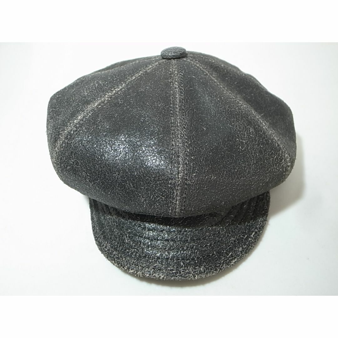 NEW YORK HAT(ニューヨークハット)のUSA製ニューヨークハットAntique Spitfire黒L新品ビンテージ加工 メンズの帽子(キャスケット)の商品写真