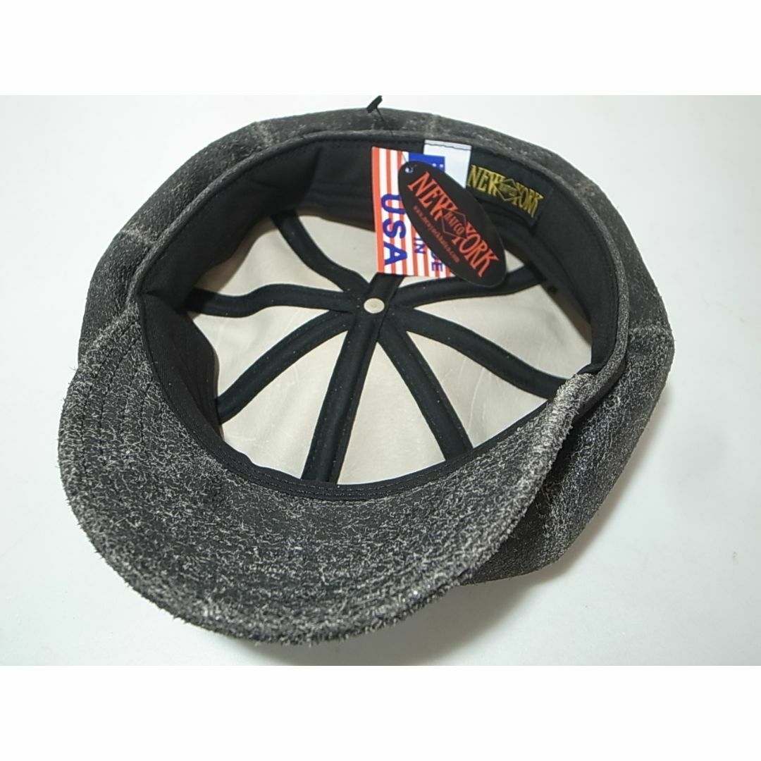 NEW YORK HAT(ニューヨークハット)のUSA製ニューヨークハットAntique Spitfire黒L新品ビンテージ加工 メンズの帽子(キャスケット)の商品写真