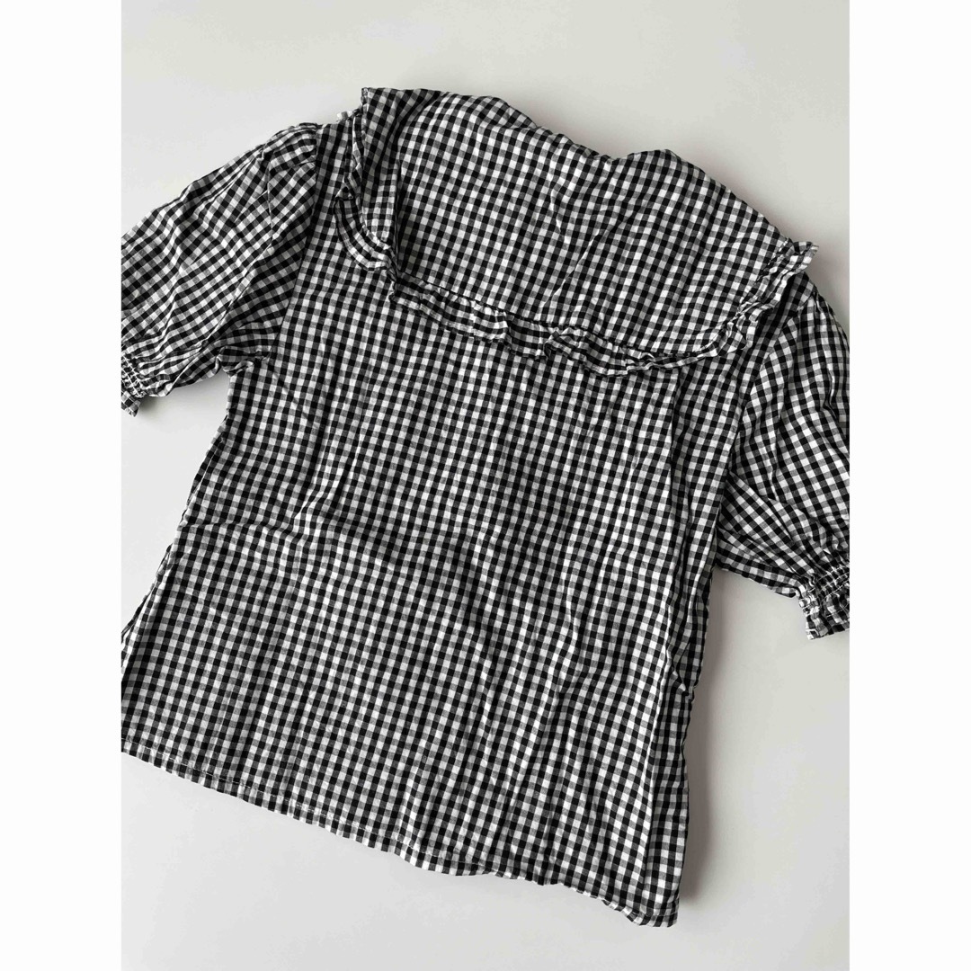 petit main(プティマイン)のチェックシャツ　120cm キッズ/ベビー/マタニティのキッズ服女の子用(90cm~)(ブラウス)の商品写真
