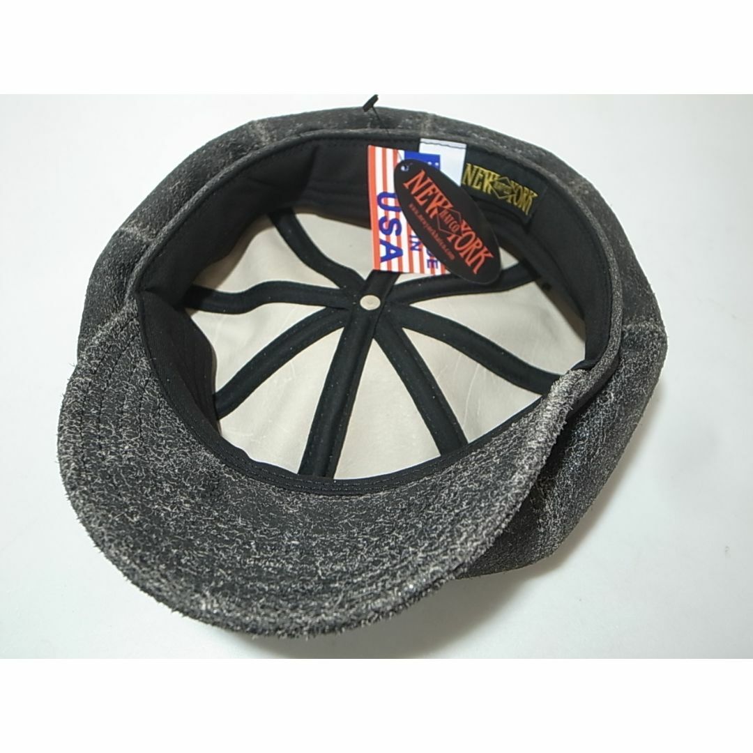 NEW YORK HAT(ニューヨークハット)のUSA製ニューヨークハットAntique Spitfire黒M新品ビンテージ加工 メンズの帽子(キャスケット)の商品写真