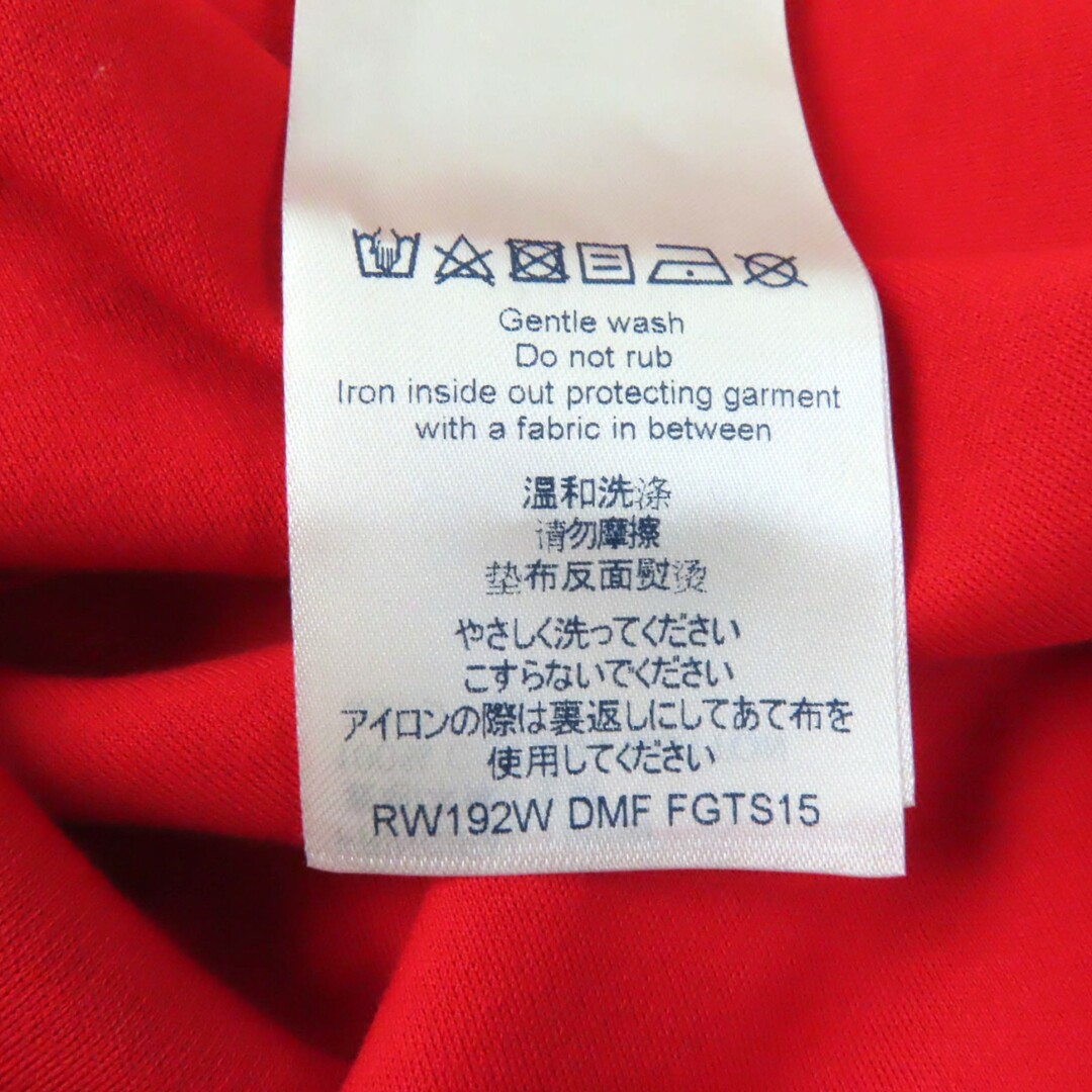 LOUIS VUITTON(ルイヴィトン)の美品★LOUIS VUITTON ルイヴィトン 19AW コットン100% ロゴデザイン クルーネック 半袖Ｔシャツ レッド S イタリア製 正規品 レディース レディースのトップス(Tシャツ(半袖/袖なし))の商品写真