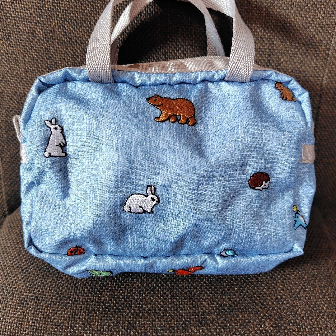 LeSportsac(レスポートサック)のレスポートサック🐰マイクロバッグ🐸刺繍 レディースのファッション小物(ポーチ)の商品写真