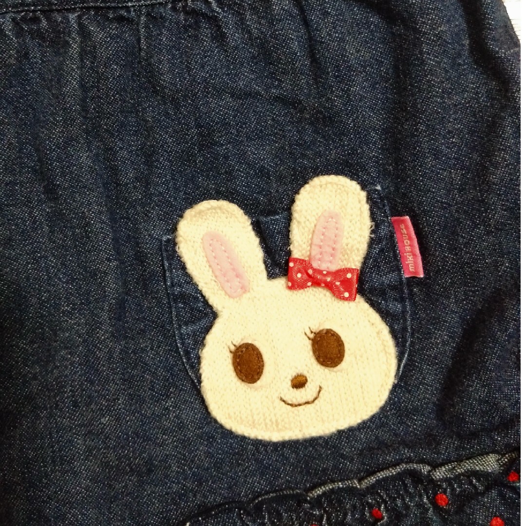 mikihouse(ミキハウス)のミキハウス　ジャンパースカート キッズ/ベビー/マタニティのベビー服(~85cm)(スカート)の商品写真