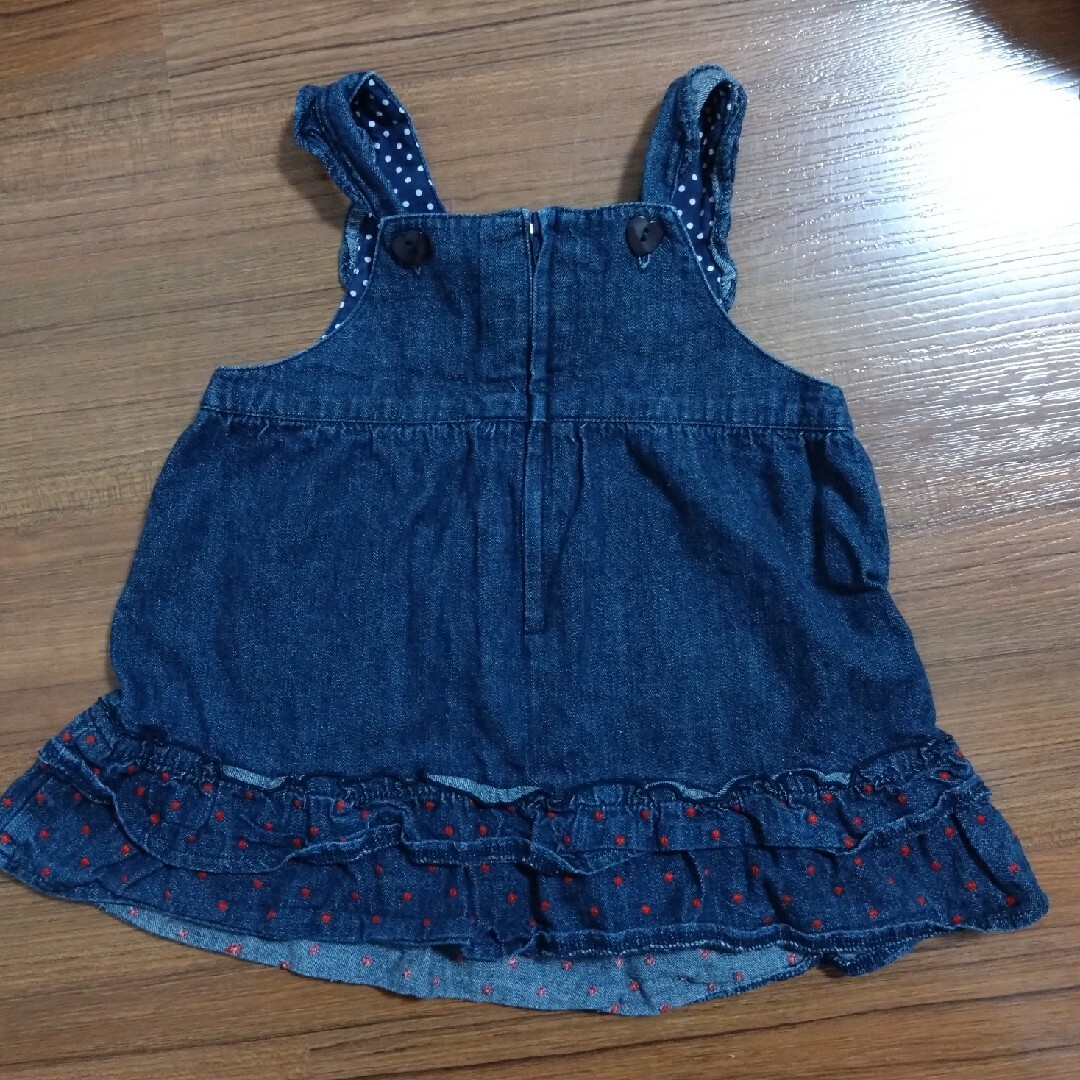 mikihouse(ミキハウス)のミキハウス　ジャンパースカート キッズ/ベビー/マタニティのベビー服(~85cm)(スカート)の商品写真