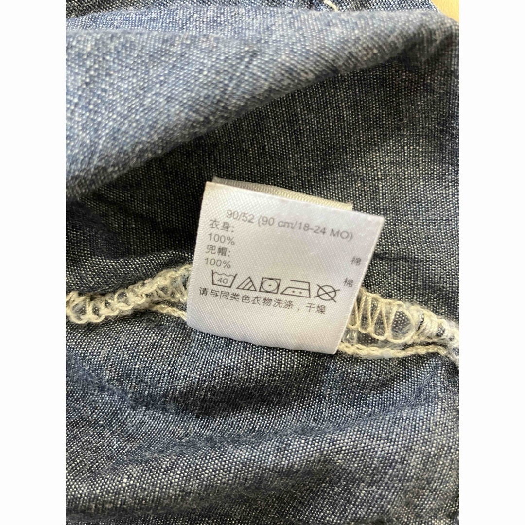 babyGAP(ベビーギャップ)のbaby Gap 90 デニム 半袖 つなぎ ロンパース カバーオール キッズ/ベビー/マタニティのキッズ服男の子用(90cm~)(その他)の商品写真