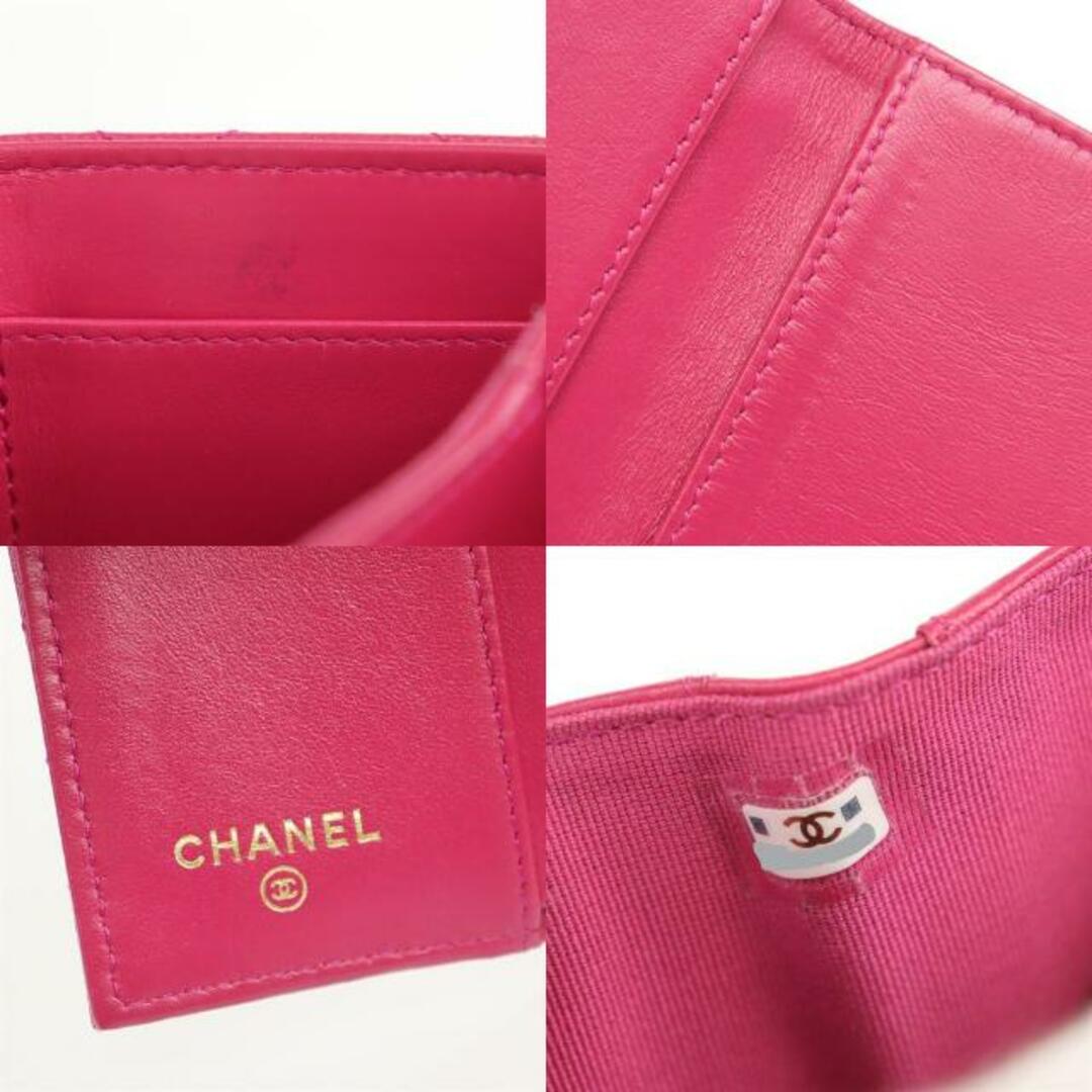 CHANEL(シャネル)のシャネル 三つ折り財布 クラシック スモール フラップウォレット ココマーク ピンク ゴールド金具 キャビアスキン CHANEL 【中古】 | コンパクトウォレット サイフ ブランド ファッション レディース ABランク レディースのファッション小物(財布)の商品写真