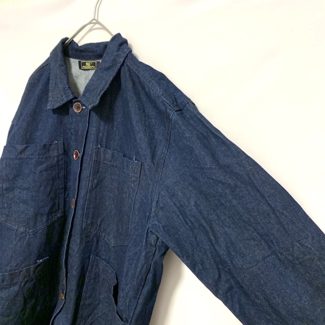 90s 古着 ノーブランド デニムジャケット オーバーサイズ XL メンズのジャケット/アウター(Gジャン/デニムジャケット)の商品写真