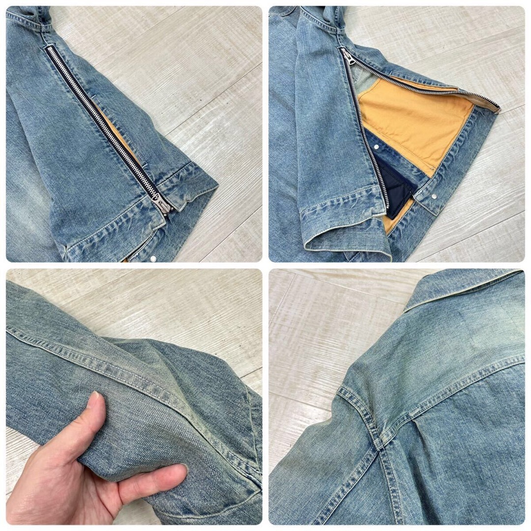 sacai(サカイ)の21sss 名作 sacai man デニム x MA-1 ブルゾン ジャケット メンズのジャケット/アウター(Gジャン/デニムジャケット)の商品写真
