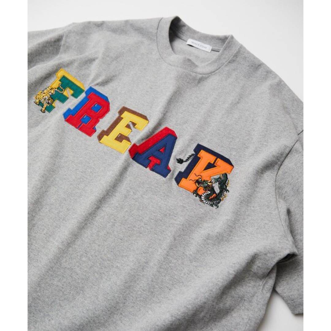 FREAK'S STORE(フリークスストア)の★新品★フリークスストア 竜虎刺繍ロゴTシャツ グレー/S メンズのトップス(Tシャツ/カットソー(半袖/袖なし))の商品写真