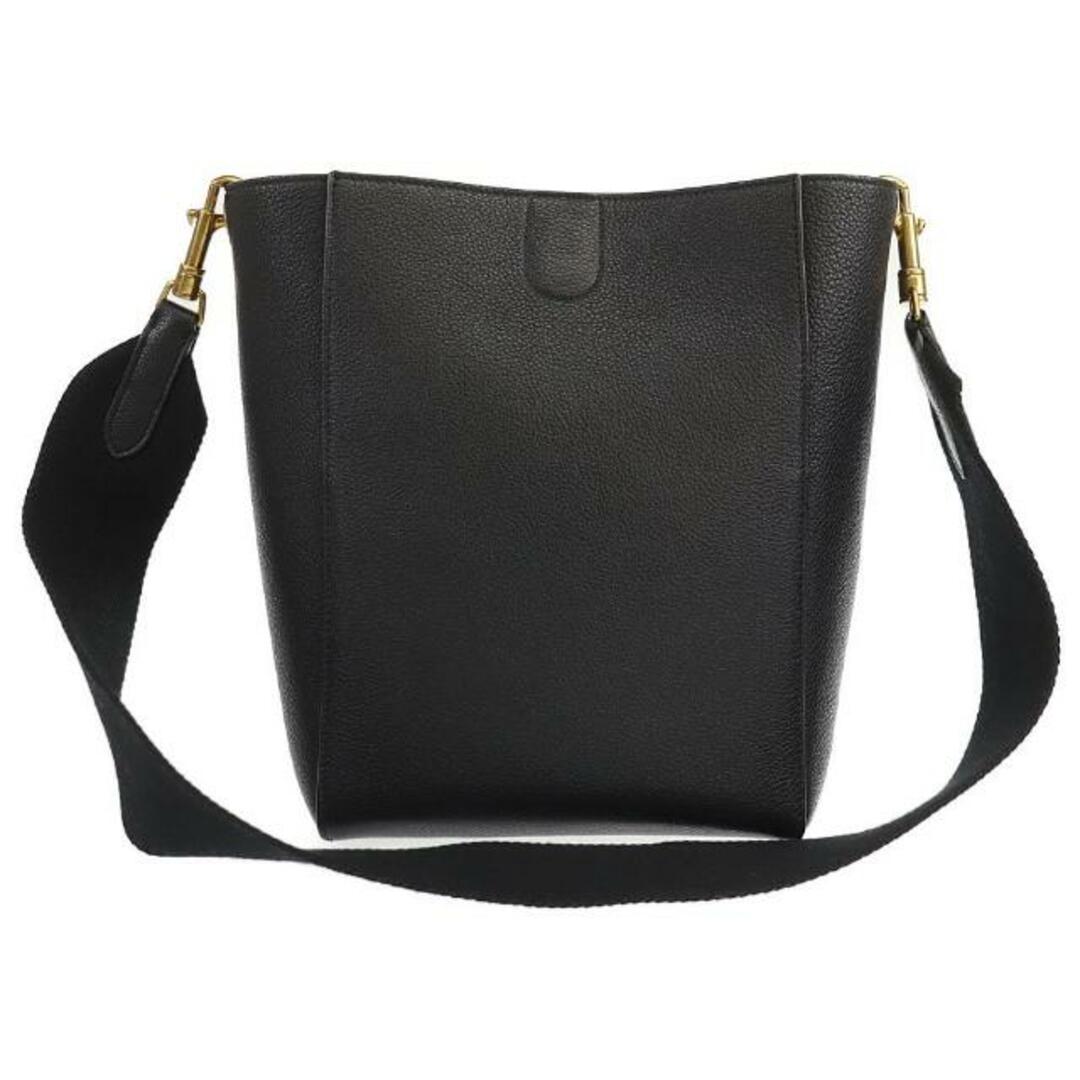 celine(セリーヌ)のセリーヌ ショルダーバッグ サングルバケット スモール 中古 ブラック レザー CELINE 【中古】 | シンプル 黒 バック ロゴ レディース ファッション カバン ブランド Aランク レディースのバッグ(ショルダーバッグ)の商品写真