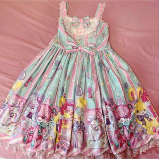 アンジェリックプリティー(Angelic Pretty)のAngelic Pretty Toy doll box ミントJSK(ひざ丈ワンピース)