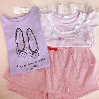 Tシャツ ショートパンツ　120 女の子(Tシャツ/カットソー)