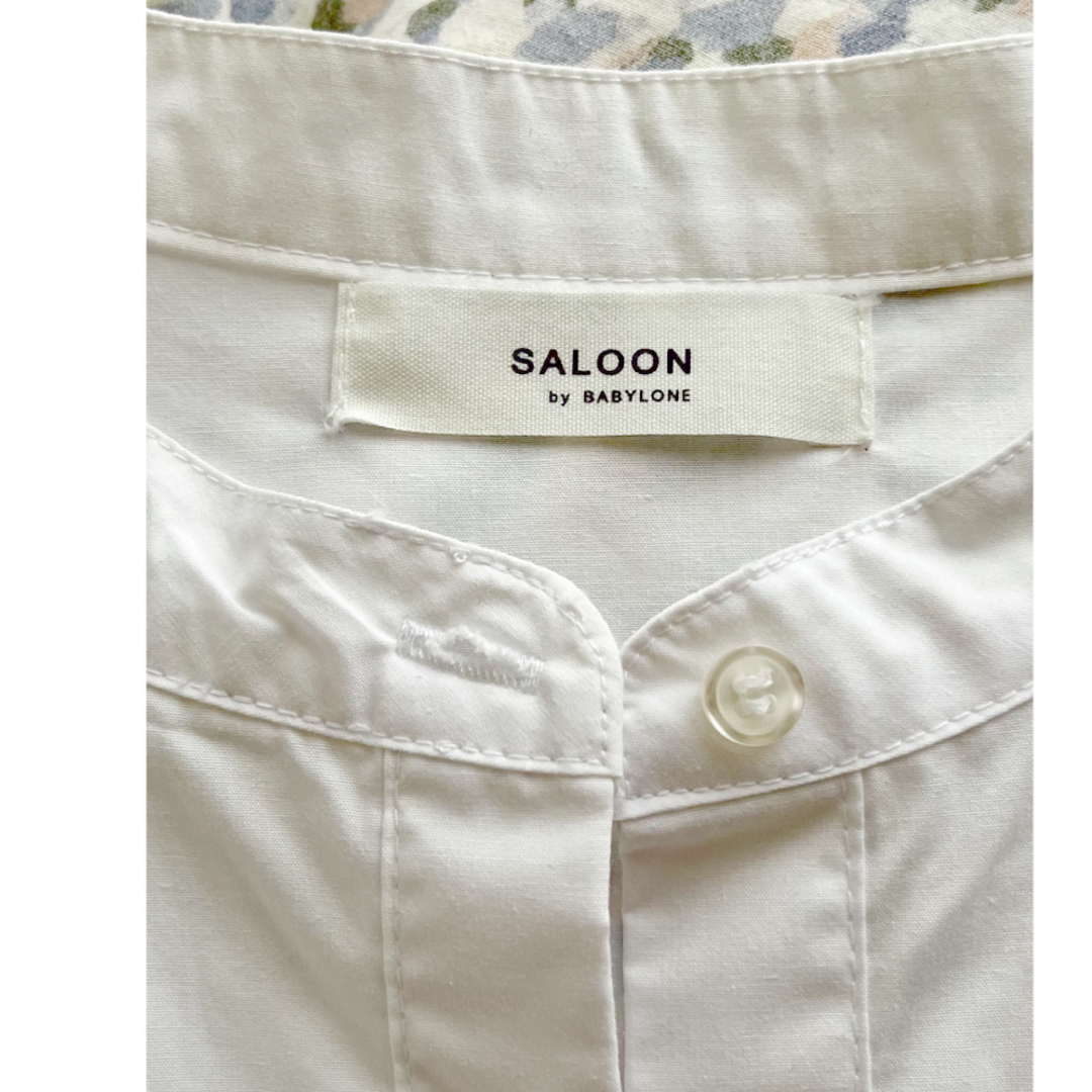 【SALOON by BAYLON】 白ワンピ レディースのワンピース(ロングワンピース/マキシワンピース)の商品写真