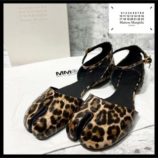 Maison Martin Margiela - ✨極美品✨MM6 メゾンマルジェラ 足袋アンクルストラップサンダル レオパード