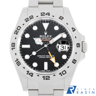 ロレックス(ROLEX)のロレックス エクスプローラーII 216570 ブラック ランダム番 メンズ 中古 腕時計(腕時計(アナログ))