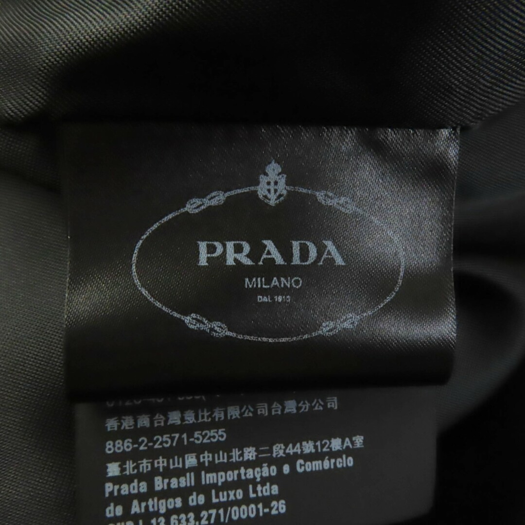 PRADA(プラダ)の極美品★PRADA プラダ 19年製 56883 ラムスキン ベルト付 ロング丈 レザー トレンチコート ブラック 38 ハンガー・ガーメント付き イタリア製 正規品 レディース レディースのジャケット/アウター(トレンチコート)の商品写真