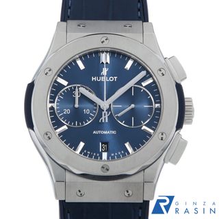 ウブロ(HUBLOT)のウブロ クラシックフュージョン クロノグラフ チタニウム ブルー 521.NX.7170.LR メンズ 中古 腕時計(腕時計(アナログ))