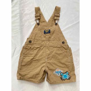 オシュコシュ(OshKosh)のオシュコシュ　オーバーオール　80 ベージュ　ショートオール　カニ(パンツ)