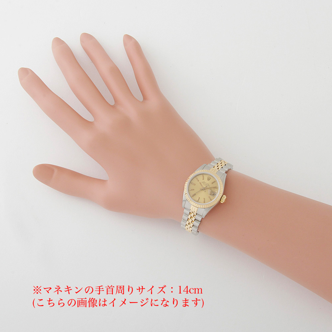 ROLEX(ロレックス)のロレックス デイトジャスト 69173 シャンパン バー 85番 レディース 中古 腕時計 レディースのファッション小物(腕時計)の商品写真